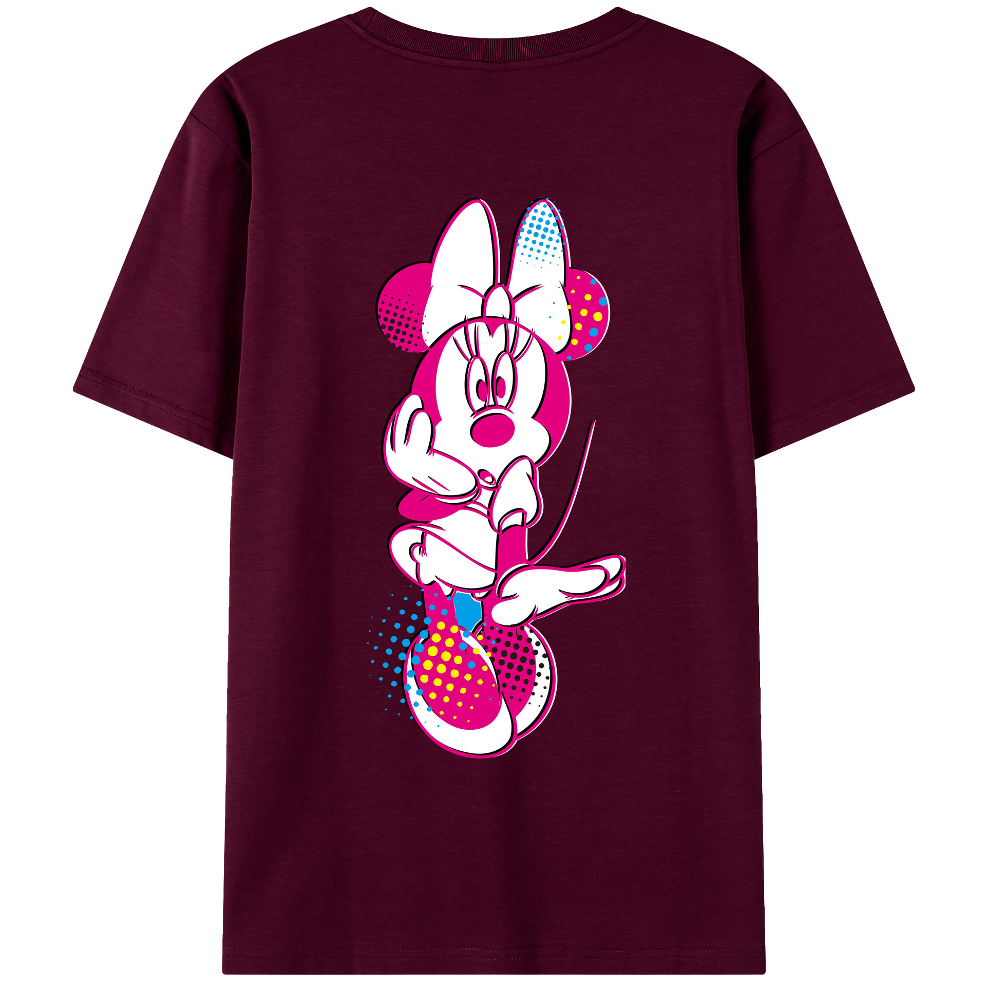 （画像用） ミッキーマウス Mickey Mouse レディース半袖Tシャツ(バックプリント)